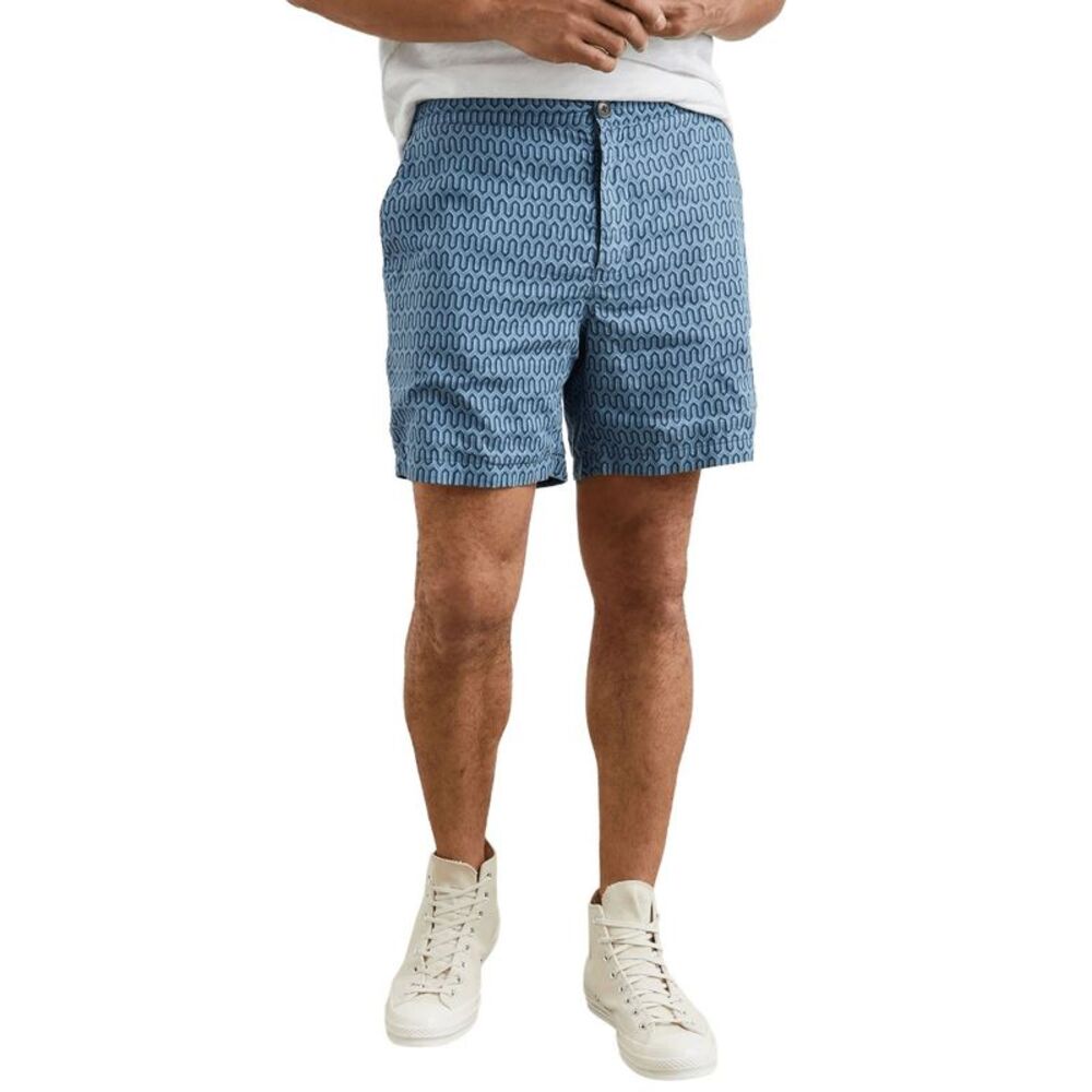 Rails Mens Sona Linen Blend 6.5" Shorts Small Wishbone Blues - NWT